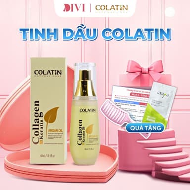 Tinh dầu dưỡng tóc Argan Oil COLATIN phục hồi tóc hư tổn nặng, dưỡng tóc mềm mượt 40ml - Mỹ phẩm Divi