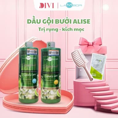 Cặp Gội Xả Bưởi Lambor 1000ML, Kích Thích Mọc Tóc, Ngăn Rụng, Nuôi Dưỡng & Chăm Sóc Tóc Mềm Mượt - Mỹ phẩm Divi